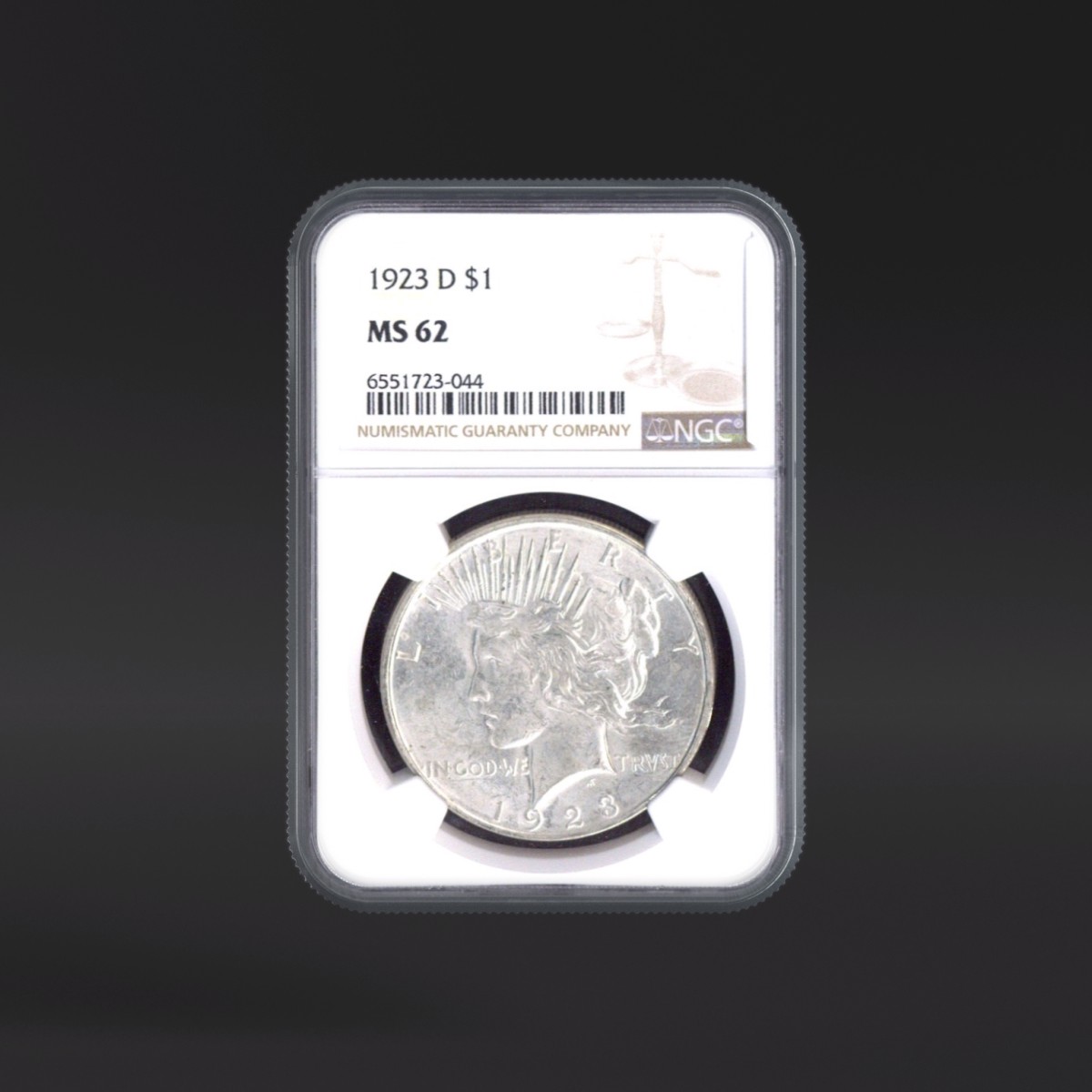 コレクション MILK NGC PCGS 1923-D One Dollar NGC MS62 - US NGC MS62